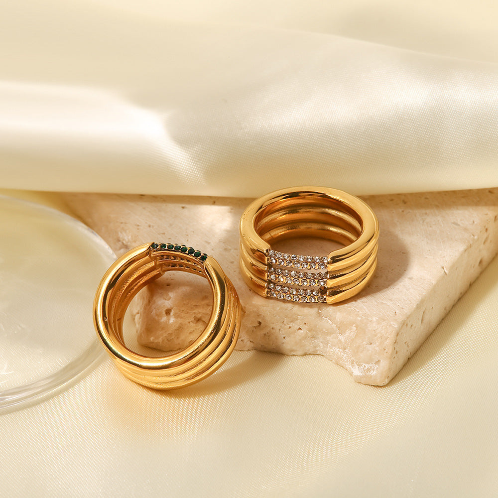 Alira diamanten gouden ring