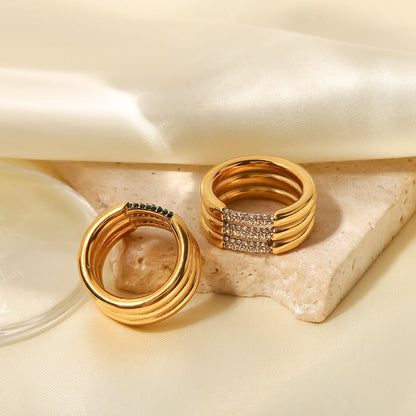 Alira diamanten gouden ring