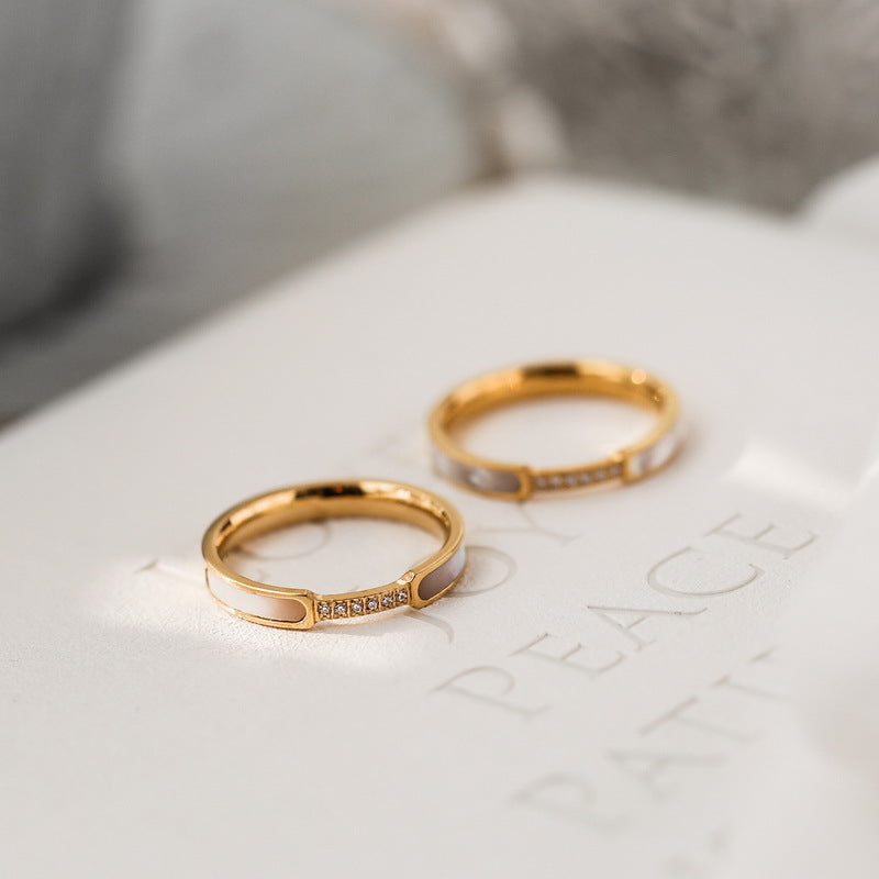 Sela Diamant Simulant Gouden Ring