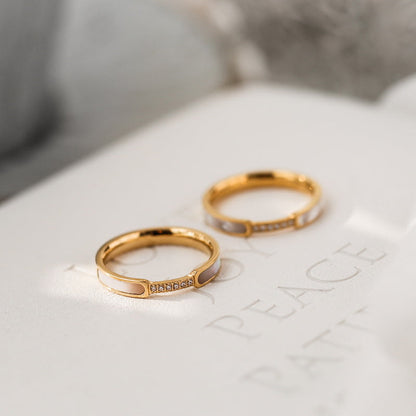 Sela Diamant Simulant Gouden Ring