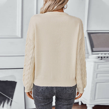 Fern | Cable Knit Long Sleeve Jumper for Women