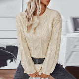 Fern | Cable Knit Long Sleeve Jumper for Women