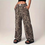 LIEZEL™ – Comfy Straight-Leg Leopard Print Pants