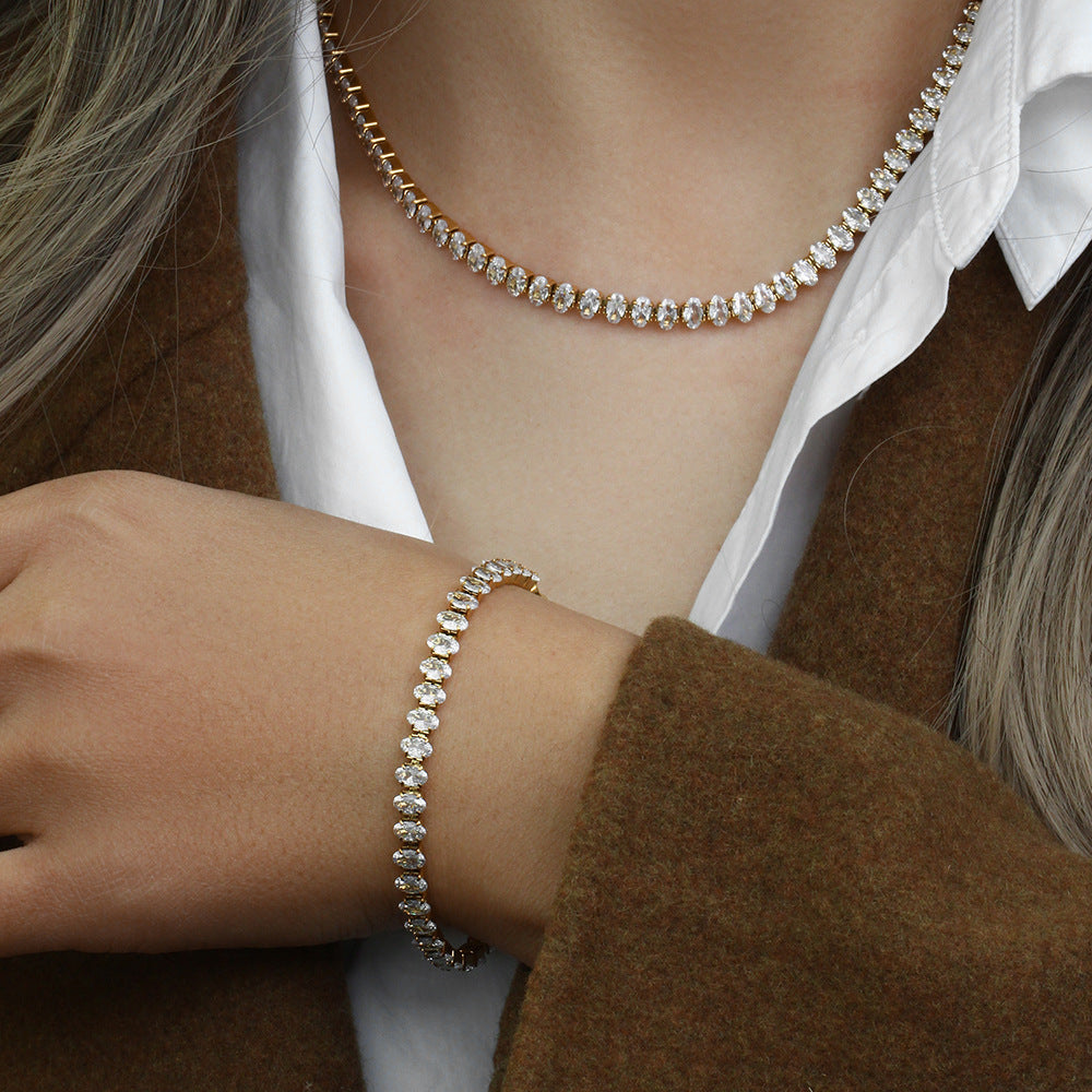 Noreli diamanten tennisketting