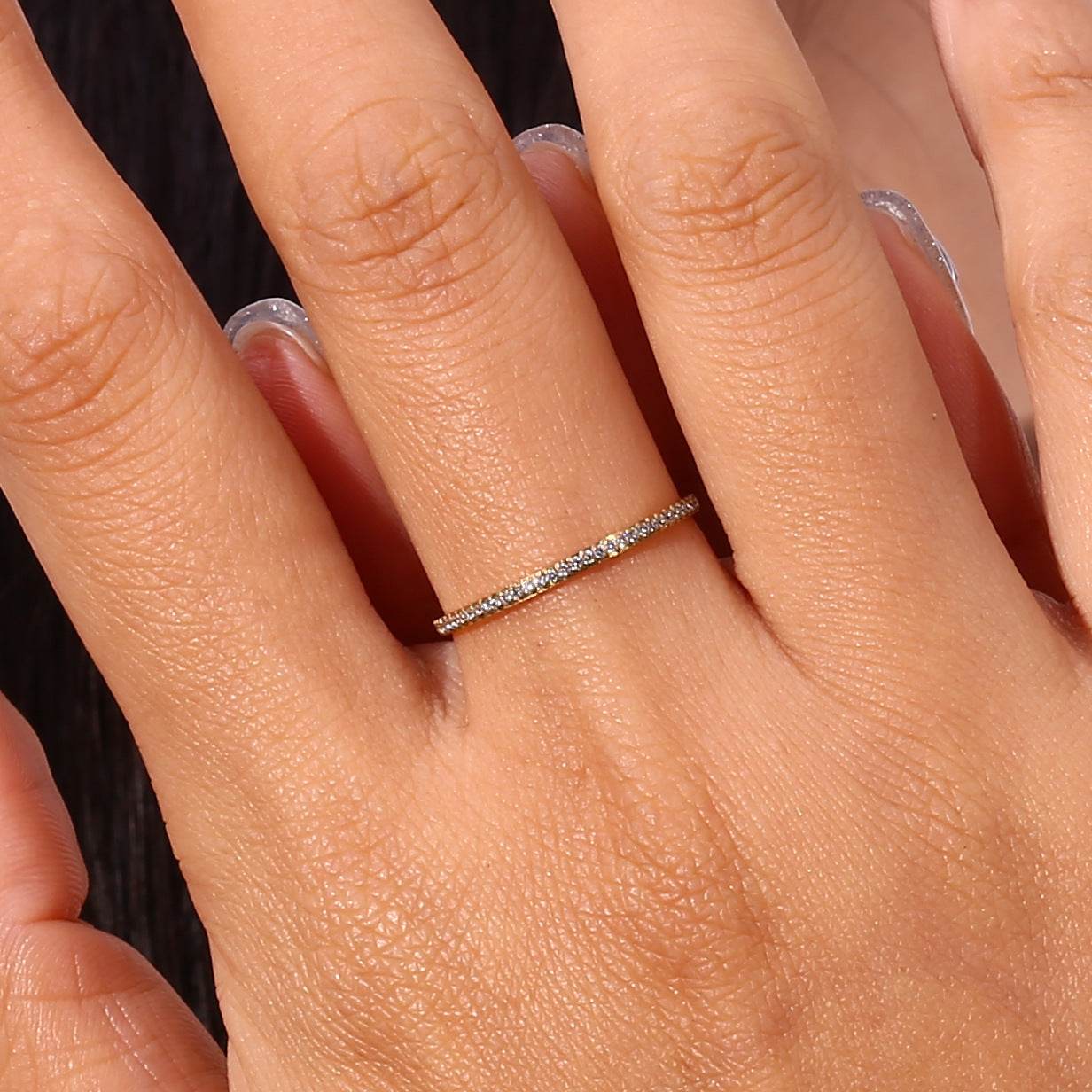 Luna Mia geplaveide gouden ring