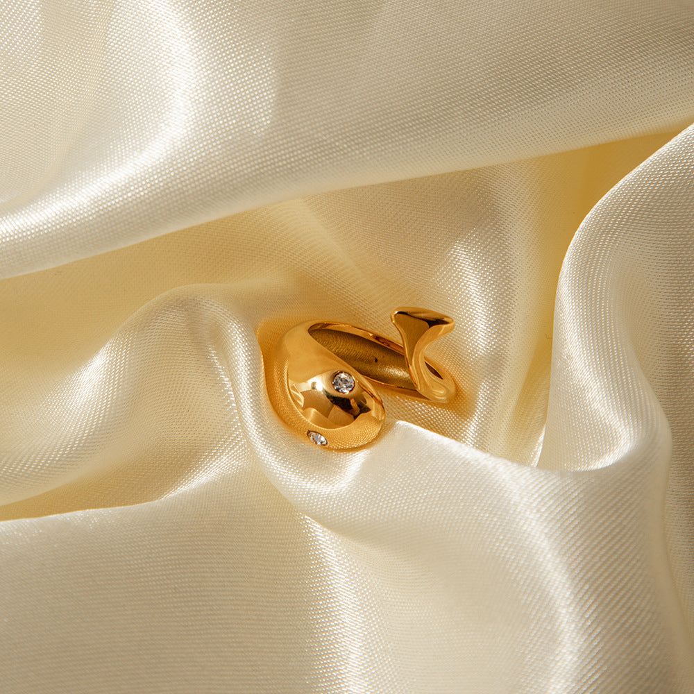 Nysa gouden slangenring