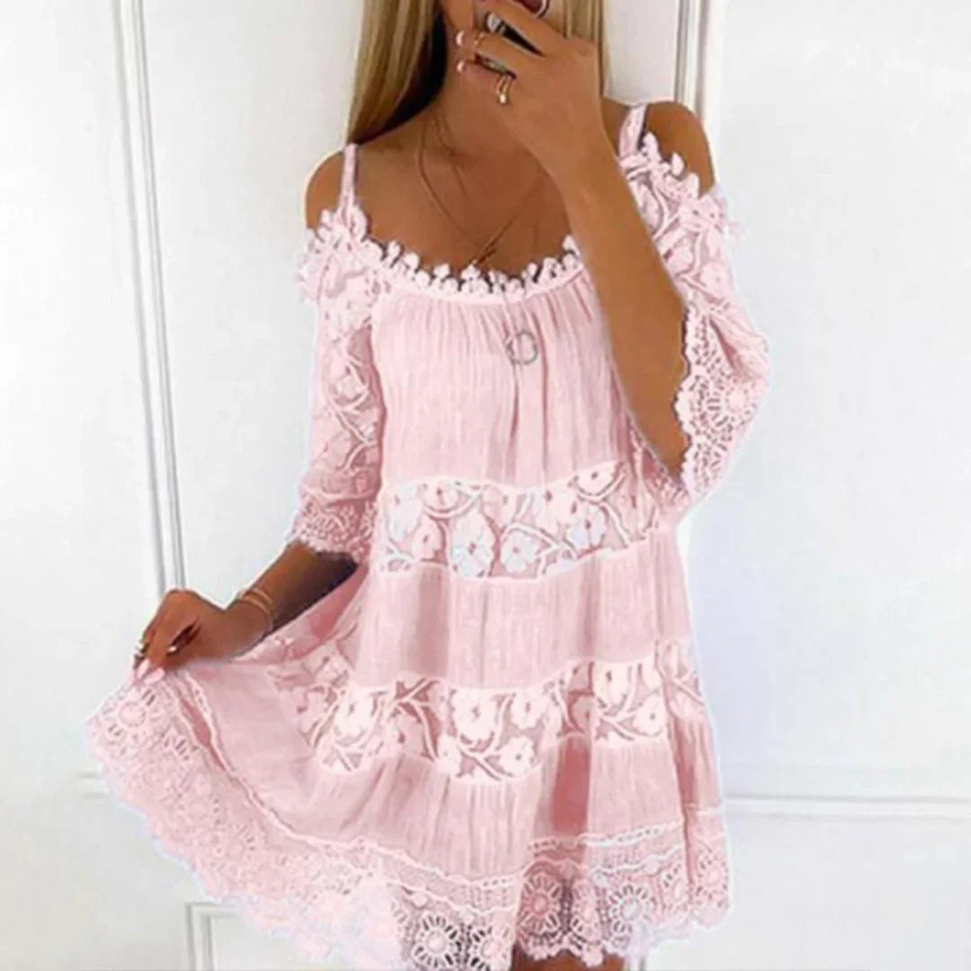 Femke | Summer Dress with Cold-Shoulder Design for Women