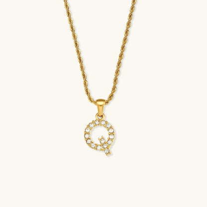 Elaria Letter Initial Diamanten Ketting