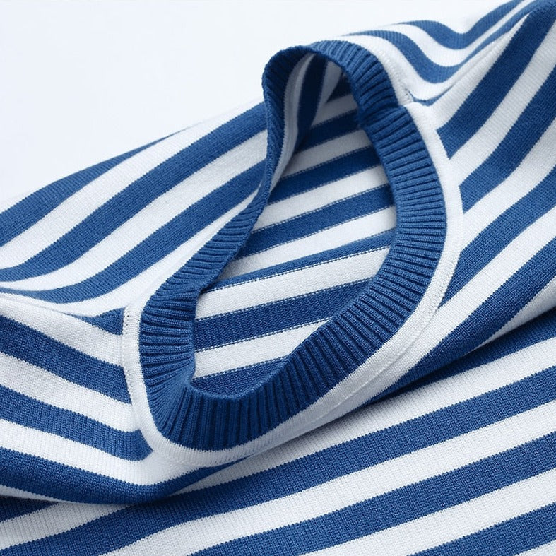 Gail | Striped Cotton Long Sleeve T-Shirt for Women