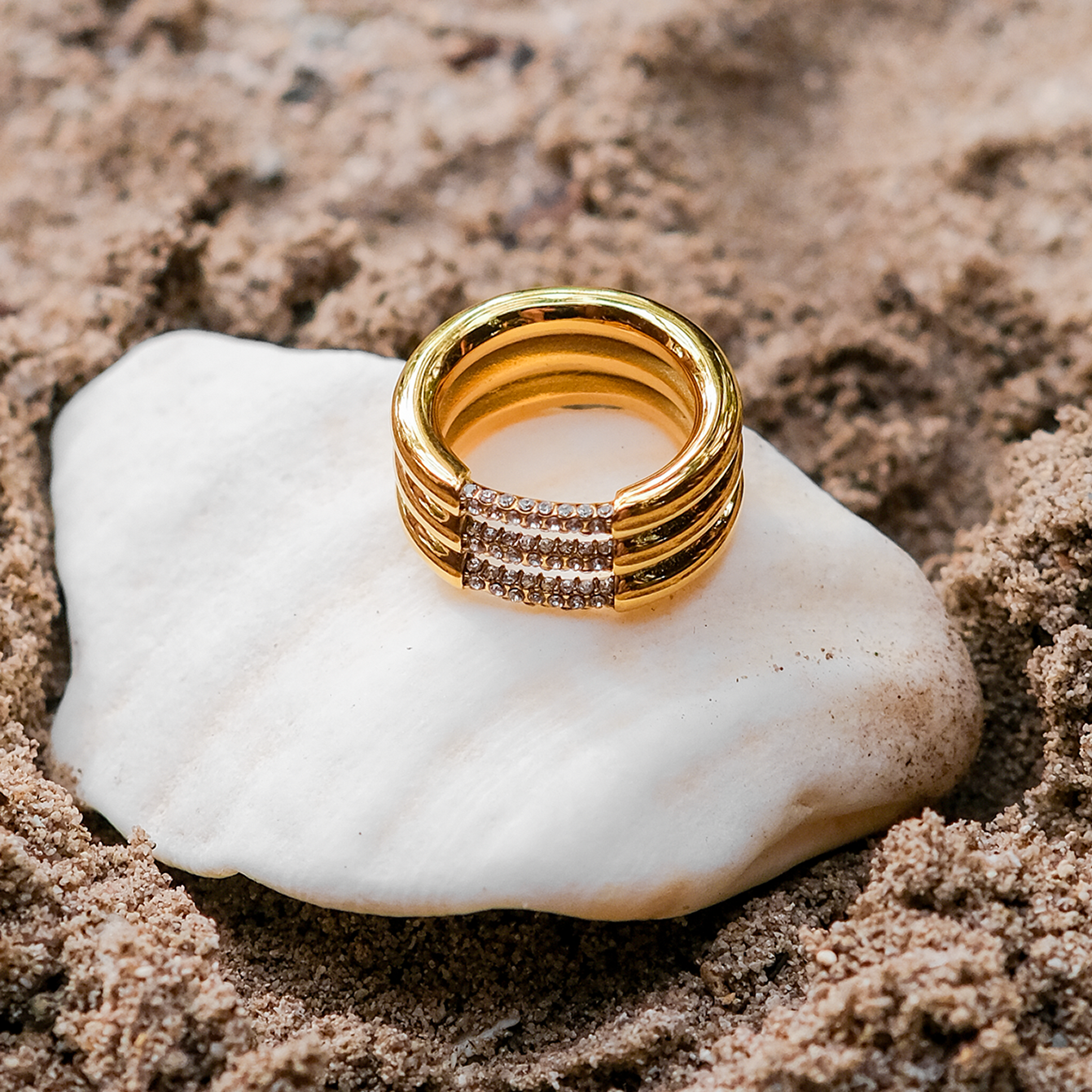 Alira diamanten gouden ring