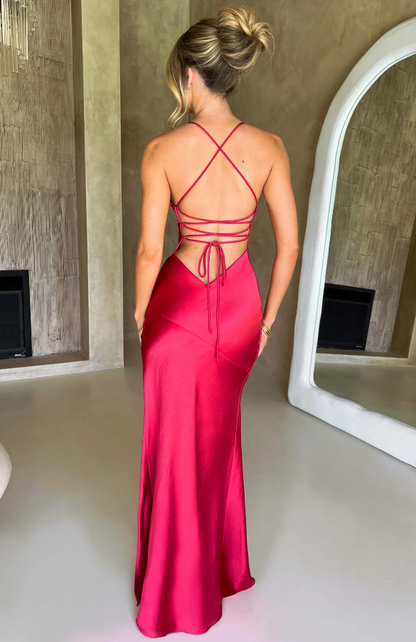 Lilly | Elegant Maxi Dress with Thigh-High Slit