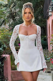 Tasha | Women's Lace Sleeve Bodycon Mini Dress