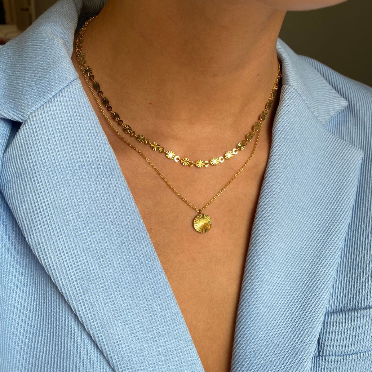 Sun Kiss Choker 18K Guldbelagt