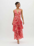 Kay | Strappy Back Floral Maxi Dress for Spring Elegance