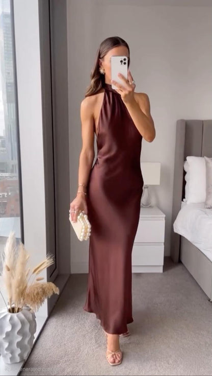 Charlotte | Elegant Velvet Dusk Midi Dress for Evening Wear
