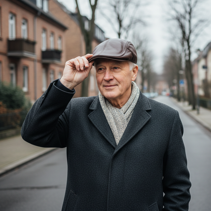 Theo Leather Cap