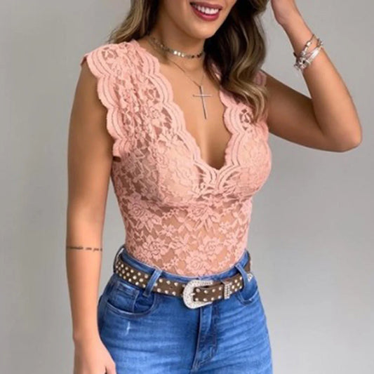 Esme - Elegant Sleeveless Slim Fit Women’s Blouse