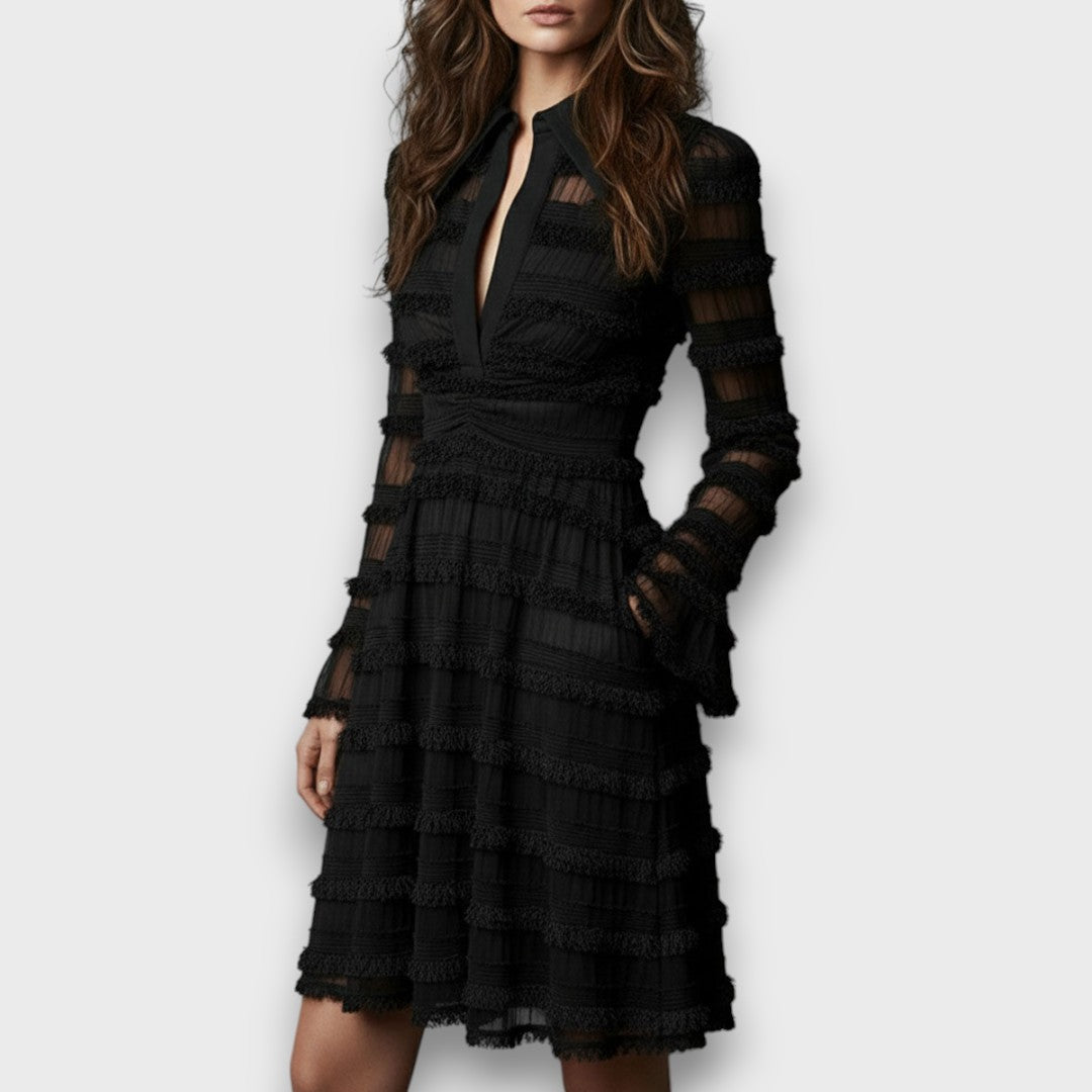 Chelsea - Elegant Sheer Midi Dress