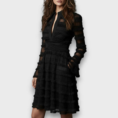 Chelsea - Elegant Sheer Midi Dress