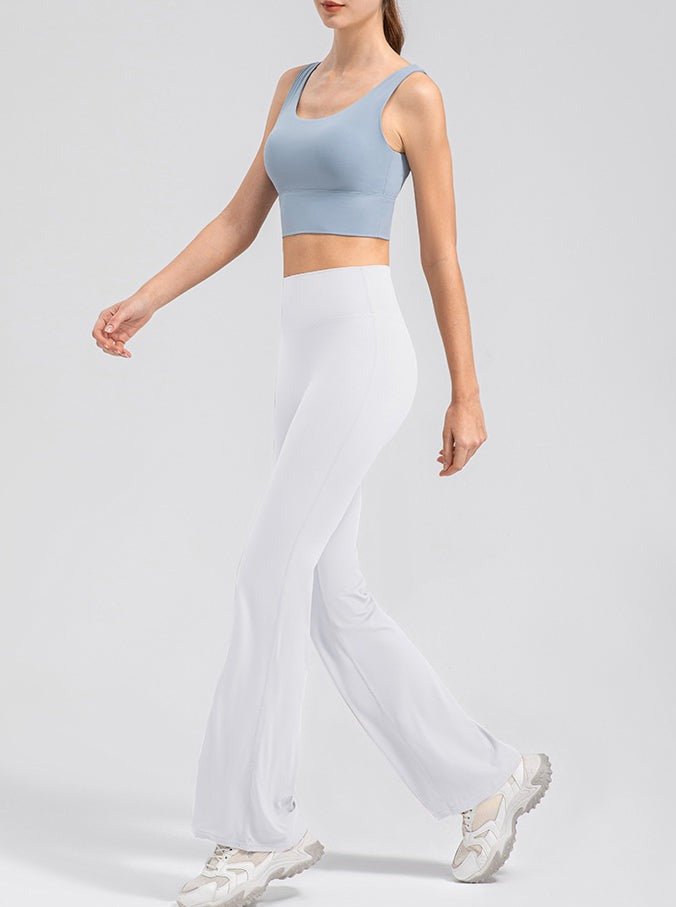Leonarda - Breathable Micro-Flare Sports Trousers