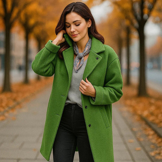 Averie Women's Wool Coat – Elegance and Style
