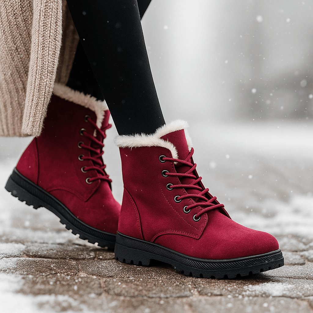 Grace Double Ankle Boots - Warm - Non-Slip - Winter