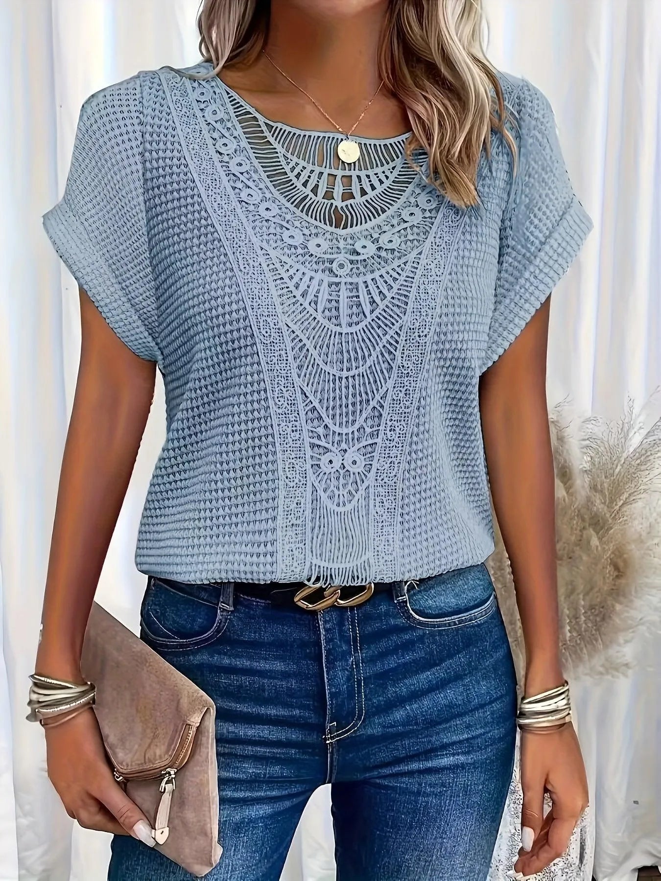 Caitlyn Lace Top – Breathable All-Season Lace Women’s Top