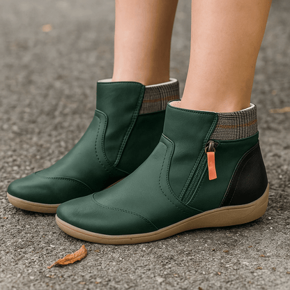 Women's Orthopedic Ankle Boots - Waterproof Leather - Anatomical Support
