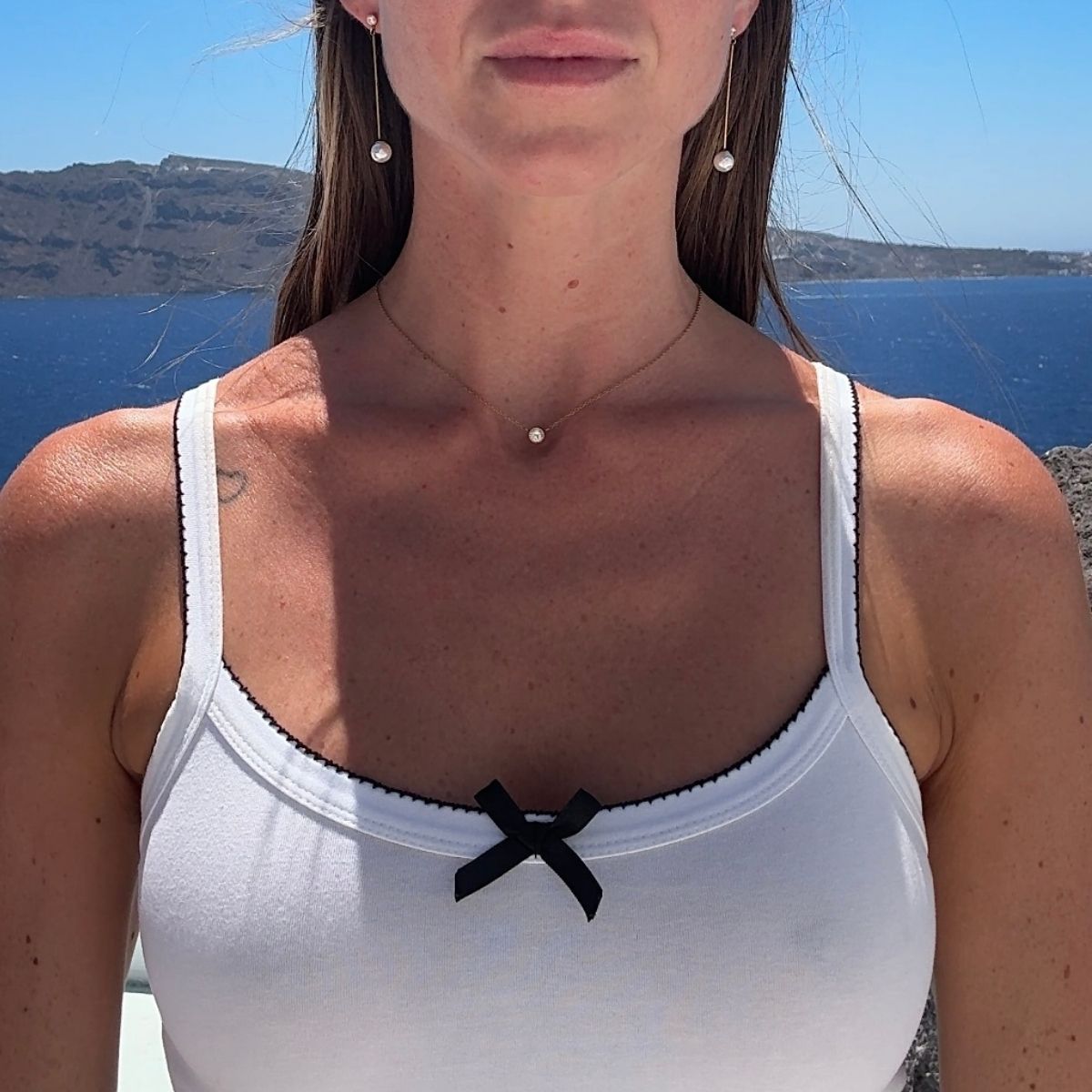 Floating Krystal Halskæde 18K Guldbelagt