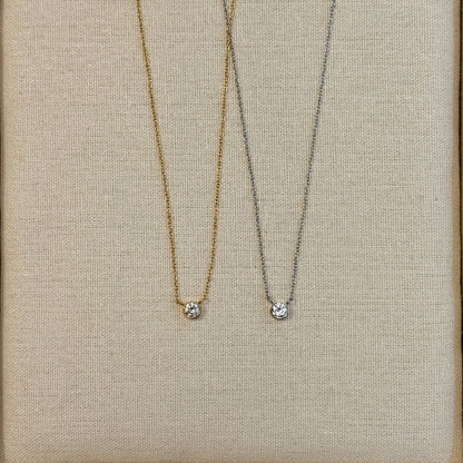 Floating Krystal Halskæde 18K Guldbelagt