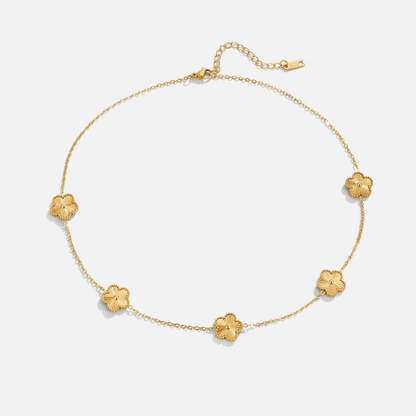 Klaver gouden ketting