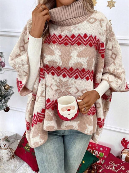 Serena | Women's Oversize Christmas Roll Neck Jumper