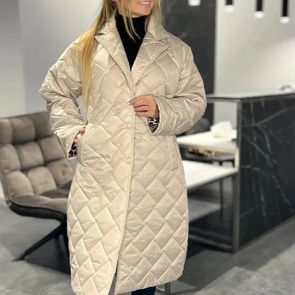 Amelia - Elegant Quilted Winter Coat