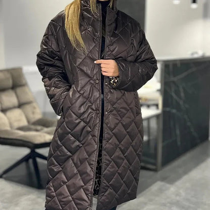 Amelia - Elegant Quilted Winter Coat