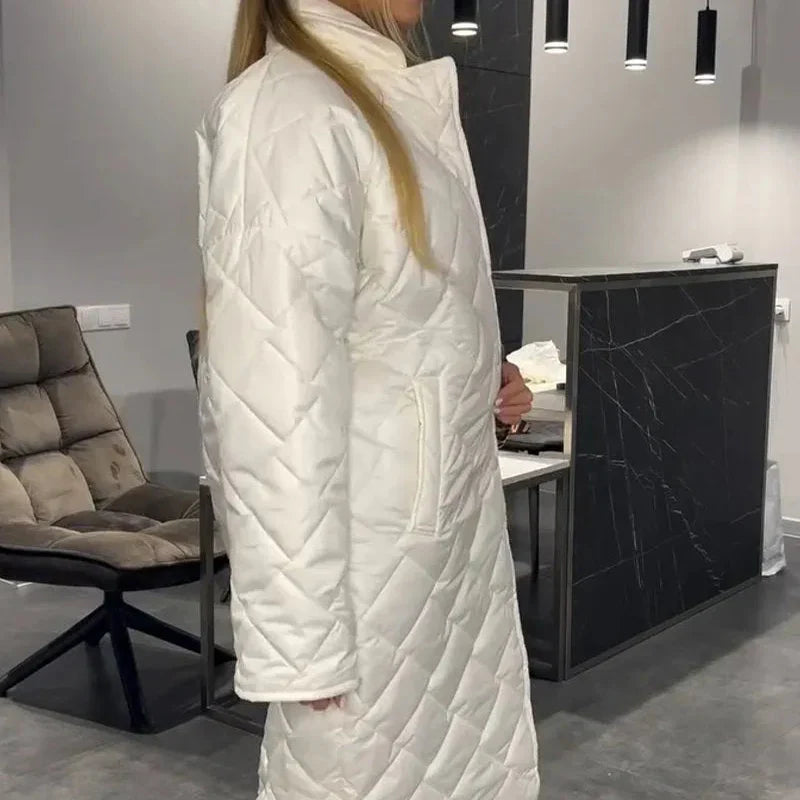 Amelia - Elegant Quilted Winter Coat