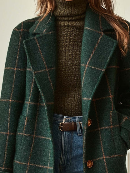 Freya - Classic Checkered Winter Coat