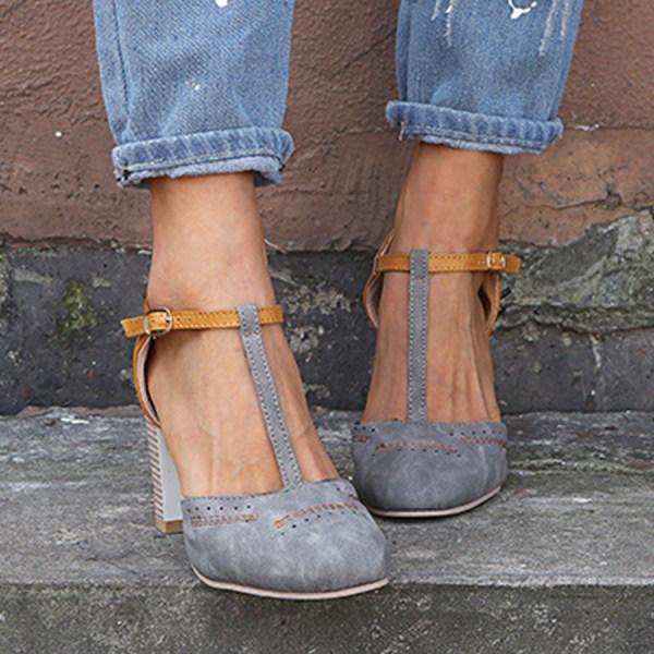 Alicia | Stylish T-Strap Heels for Women