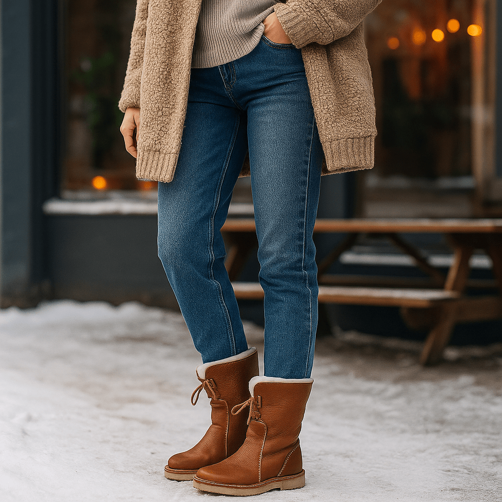 Women's Short Snow Boots - Warm - Stylish - Winter