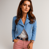 Women's Jacket - Folded Collar - Stylish Winter Jacket - Elegant Comfort