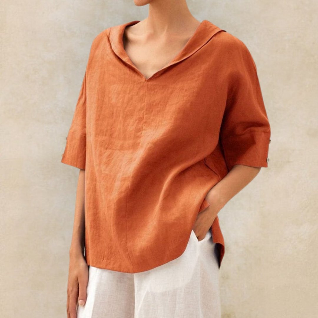 Lena | Women's V-Neck Casual Shirt for Effortless Style