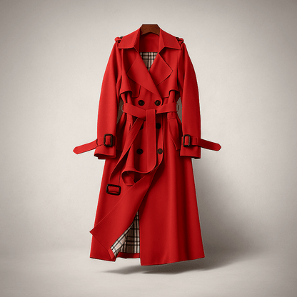 Trench Coat - Double-Breasted - Classic Style