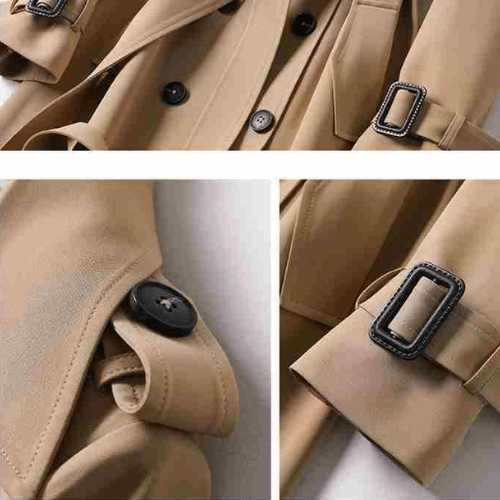 Trench Coat - Double-Breasted - Classic Style