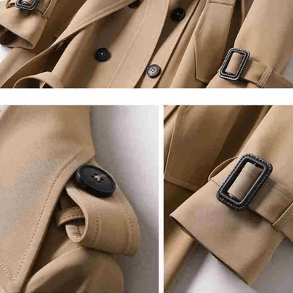 Trench Coat - Double-Breasted - Classic Style