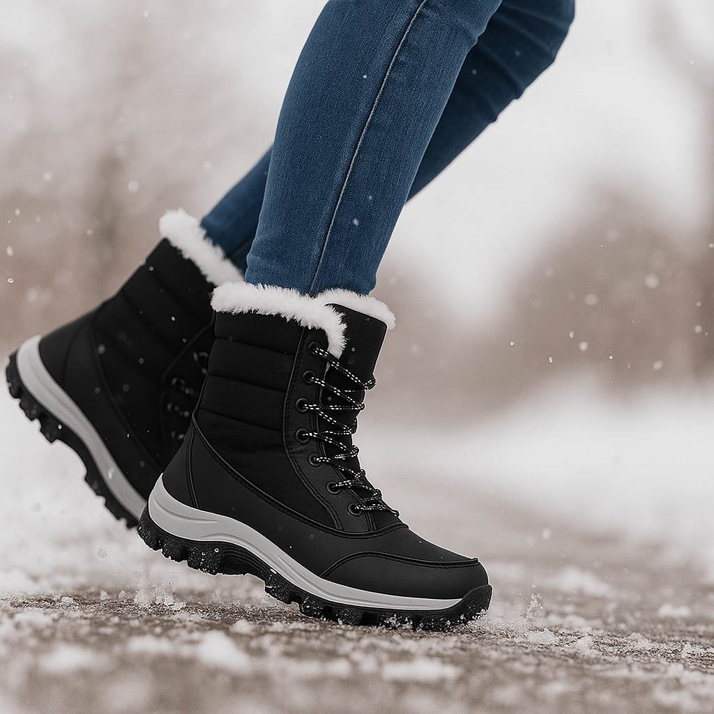 Fina Snow Boots - Platform Sole - Stylish Winter Comfort - Insulated