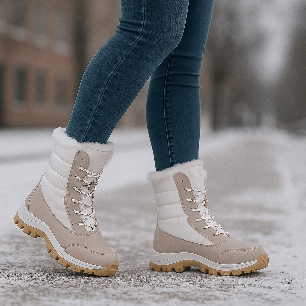 Fina Snow Boots - Platform Sole - Stylish Winter Comfort - Insulated