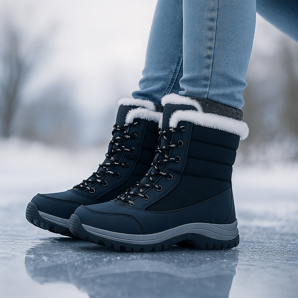 Fina Snow Boots - Platform Sole - Stylish Winter Comfort - Insulated