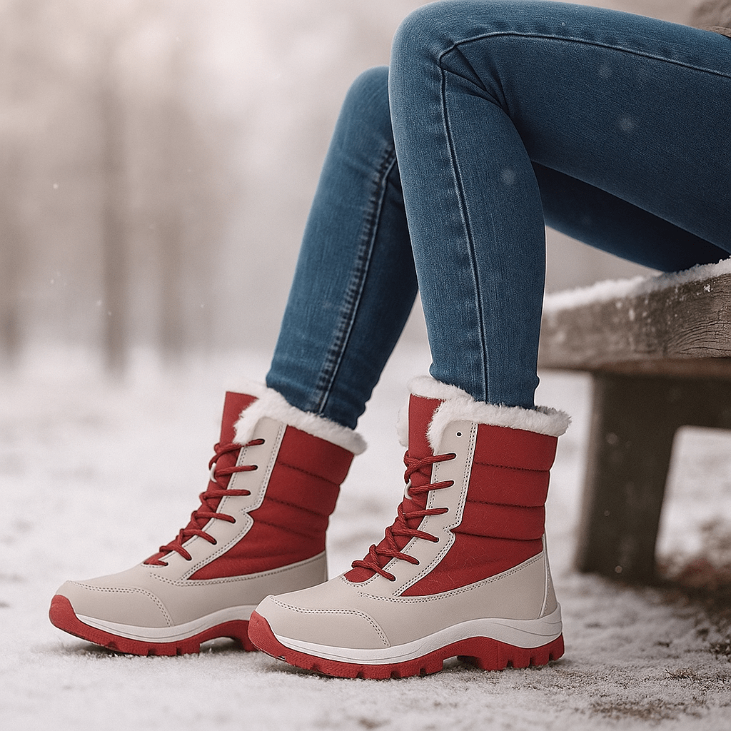 Fina Snow Boots - Platform Sole - Stylish Winter Comfort - Insulated