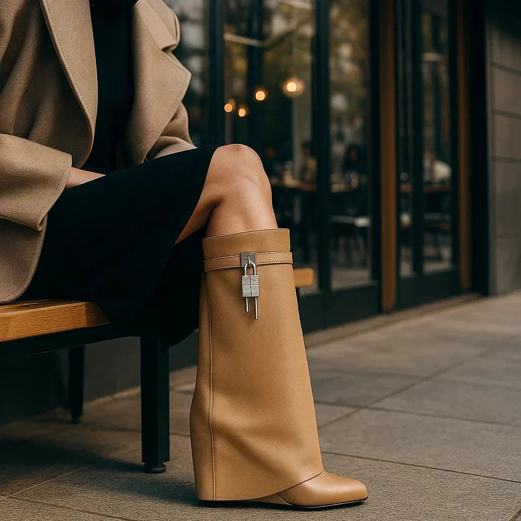 Sophie Hilary - Elegant Vegan Leather Ankle Boots - Women's