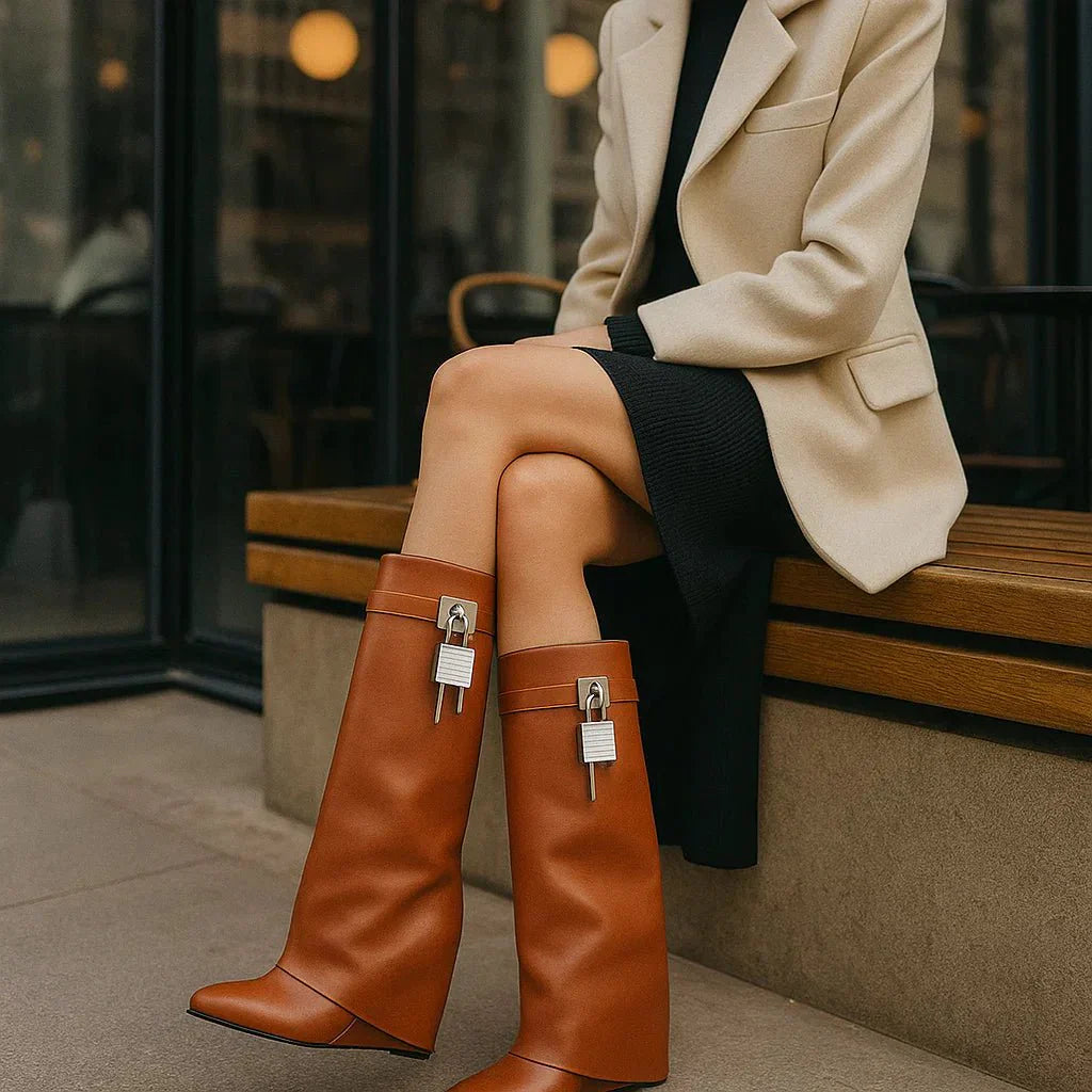 Sophie Hilary - Elegant Vegan Leather Ankle Boots - Women's