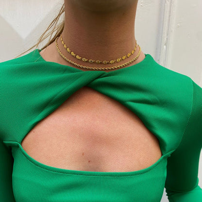 Sun Kiss Choker 18K Guldbelagt